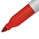 Sharpie Super Permanent Marker, Fine Bullet Tip, Red, Dozen