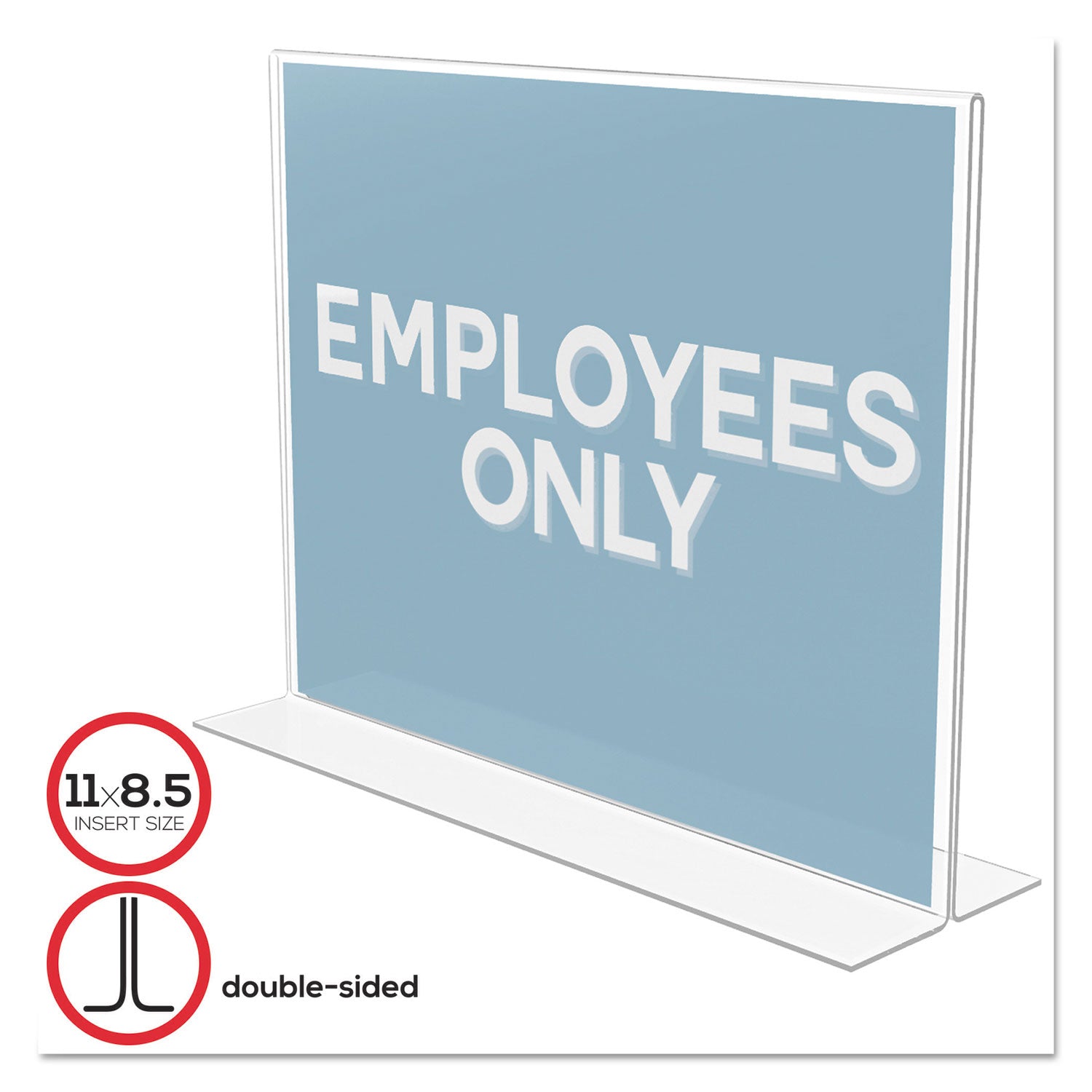 Deflecto Double-Sided Magnetic Sign Display, 8.5 X Tajikistan