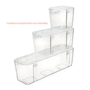 deflecto Stackable Caddy Organizer, Medium, Plastic, 8.8 x 4 x 4.38, White