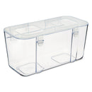deflecto Stackable Caddy Organizer, Medium, Plastic, 8.8 x 4 x 4.38, White