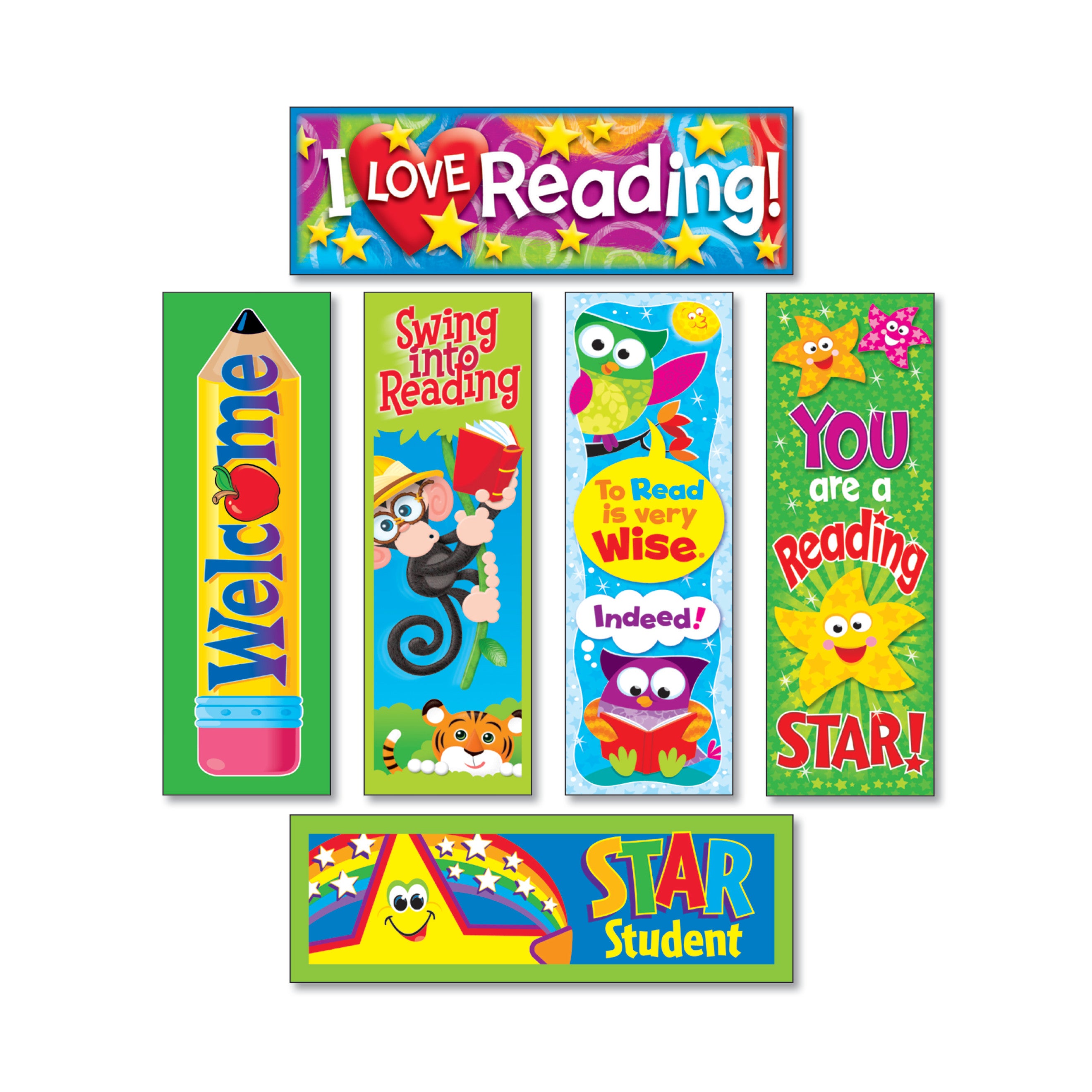 Bookmark Combo Packs, Reading Fun Variety Pack #2, 2 x 6, 216/Pack by ...