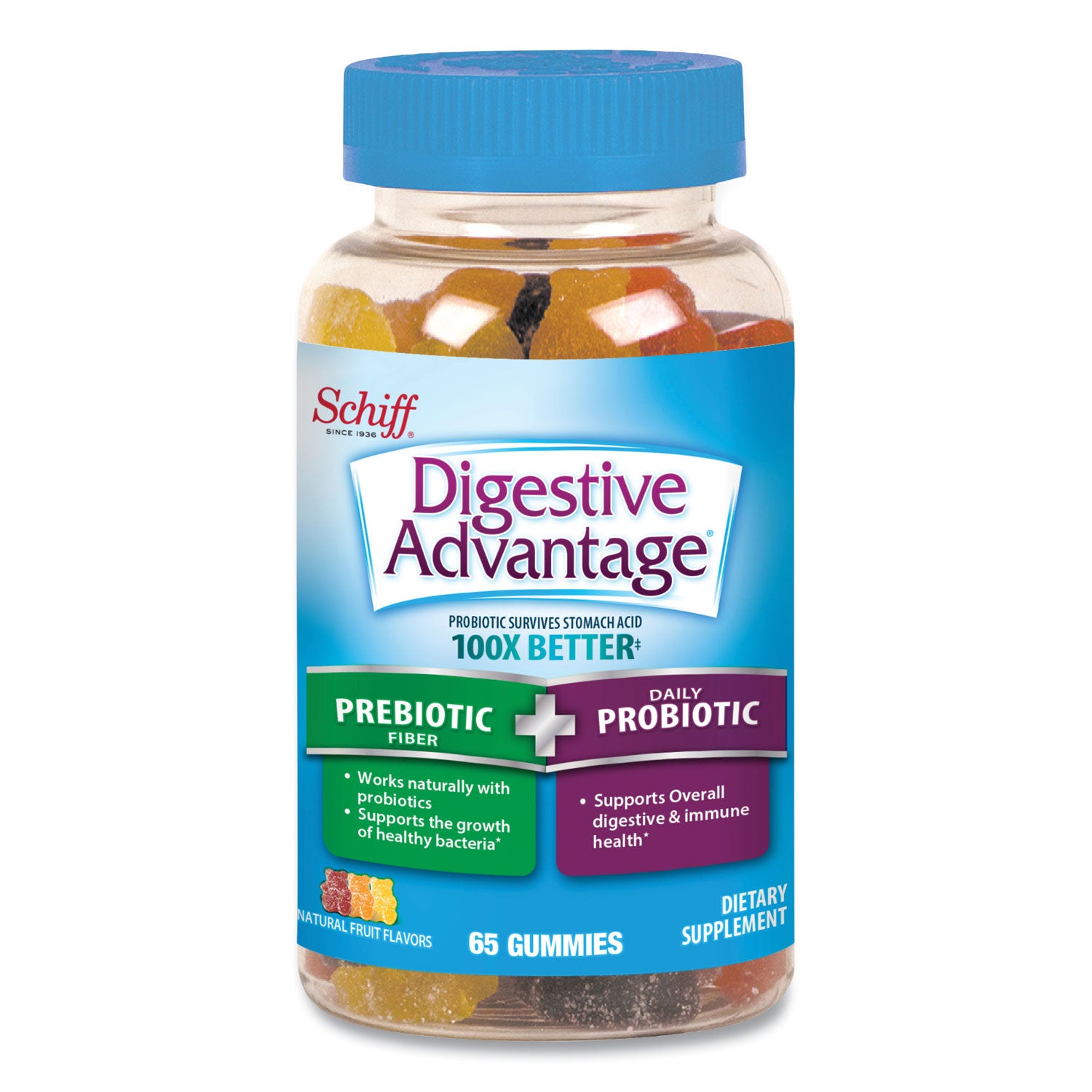 Prebiotic Plus Probiotic, Gummies, 65 Count by Digestive Advantage DVA96957