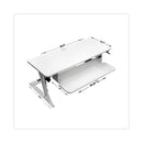 3M Precision Standing Desk, 35.4" x 23.2" x 6.2" to 20", White