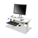 3M Precision Standing Desk, 35.4" x 23.2" x 6.2" to 20", White