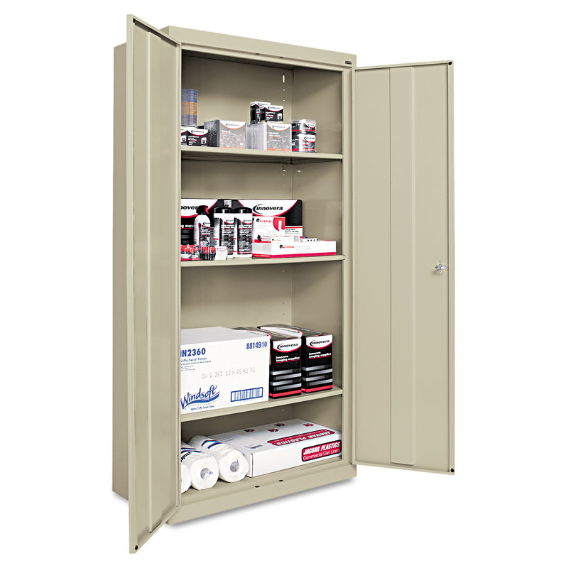 Alera Economy Assembled Storage Cabinet, 36w x 18d x 72h, Putty