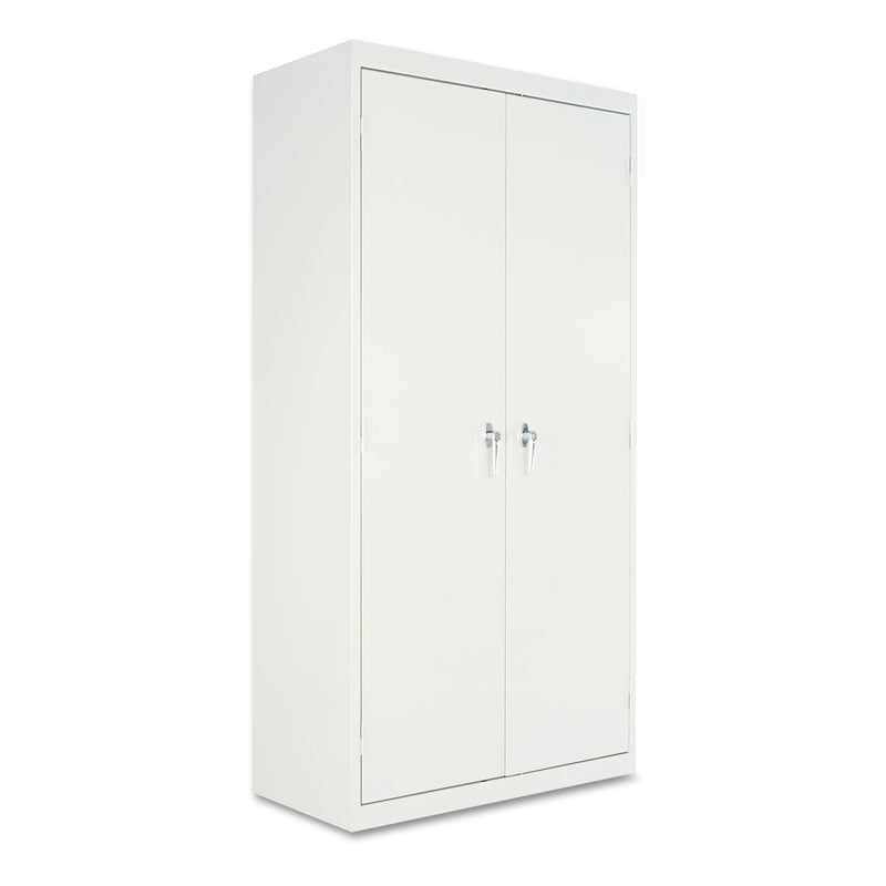 Alera Assembled 72" High Heavy-Duty Welded Storage Cabinet, Four Adjustable Shelves, 36w x 18d, Light Gray