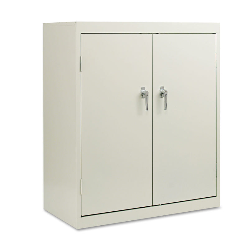 Alera Assembled 42" High Heavy-Duty Welded Storage Cabinet, Two Adjustable Shelves, 36w x 18d, Light Gray