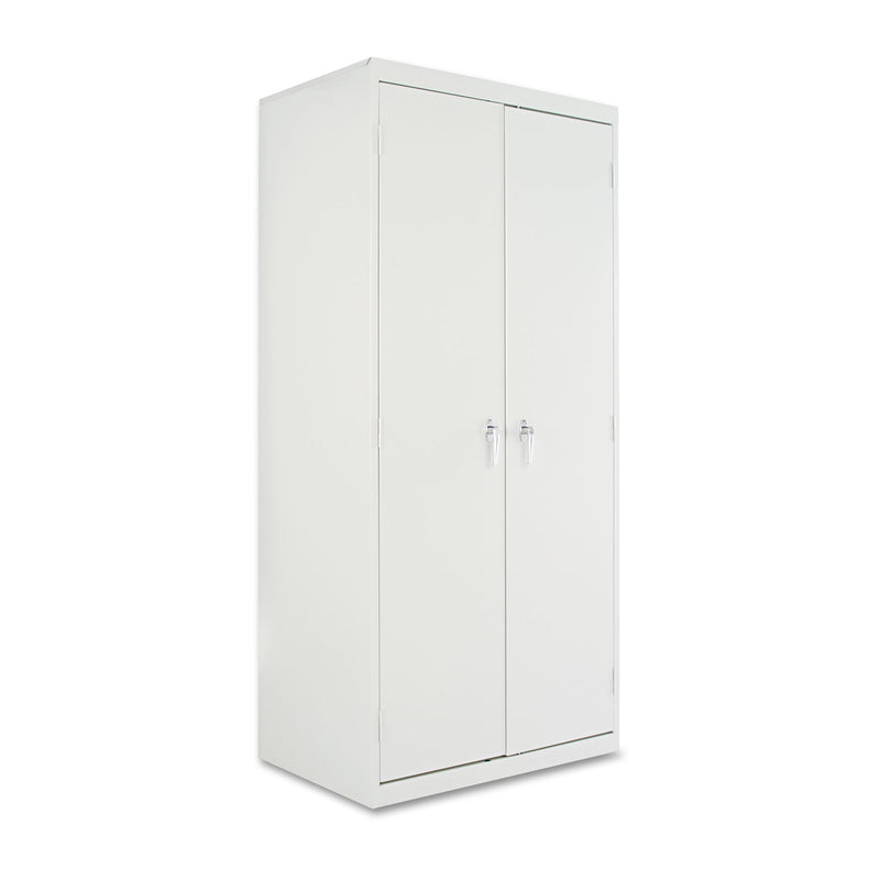 Alera Assembled 78" High Heavy-Duty Welded Storage Cabinet, Four Adjustable Shelves, 36w x 24d, Light Gray