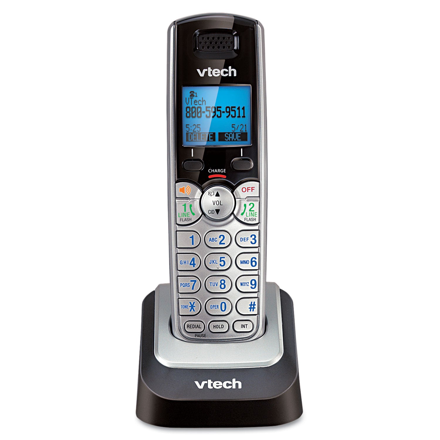 Two-Line Cordless Accessory Handset for DS6151 by Vtech VTEDS6101