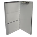 Universal Deluxe Aluminum Document Box, 0.4" Clip Capacity, Holds 8.5 x 11 Sheets, Aluminum