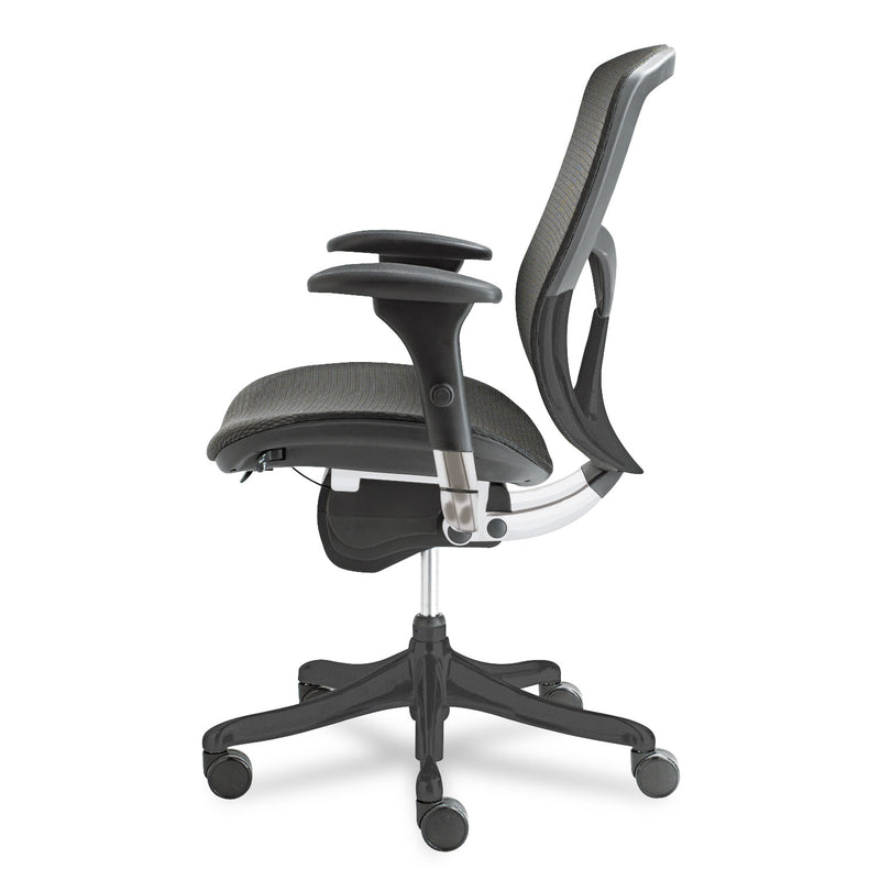 Alera EQ Series Ergonomic Multifunction Mid-Back Mesh Chair, Supports Up to 250 lb, Black