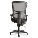 Alera Elusion Series Mesh High-Back Multifunction Chair, Supports Up to 275 lb, 17.2" to 20.6" Seat Height, Black