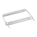 ACCO Standard Two-Piece Two-Prong Paper Fastener Base and Compressor Sets, 2" Capacity, 2.75" Center to Center, Silver, 50/Box