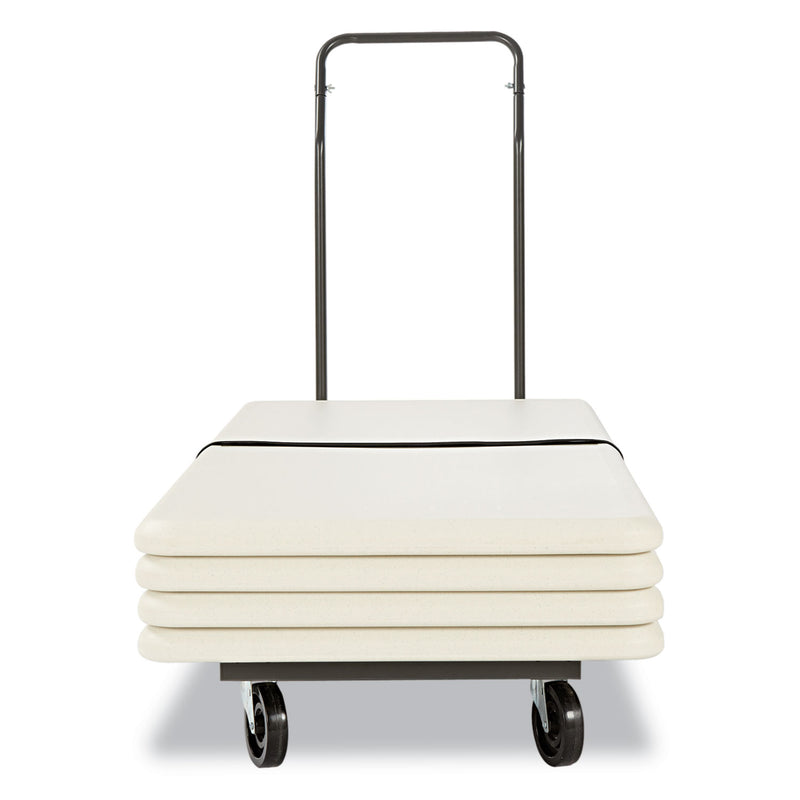 Alera Chair/Table Cart, Metal, 600 lb Capacity, 20.86" x 50.78" to 72.04" x 43.3", Black