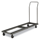 Alera Chair/Table Cart, Metal, 600 lb Capacity, 20.86" x 50.78" to 72.04" x 43.3", Black