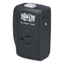 Tripp Lite Protect It! Portable Surge Protector, 2 AC Outlets, 1,050 J, Black