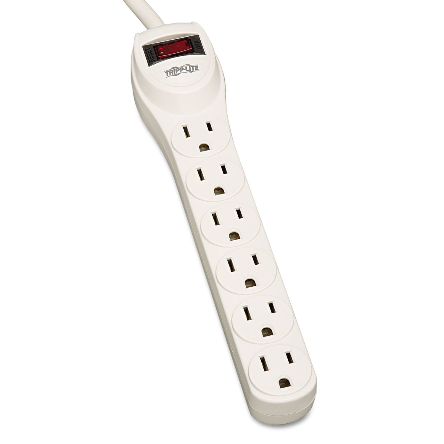 Protect It! Home Computer Surge Protector, 6 AC Outlets, 2 ft Cord, 180 ...