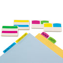 Redi-Tag Write-On Index Tabs, 1/5-Cut, Assorted Colors, 2" Wide, 48/Pack