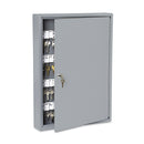 SecurIT Locking Key Cabinet, 100-Key, Steel, Gray, 16.5 x 3 x 22.5