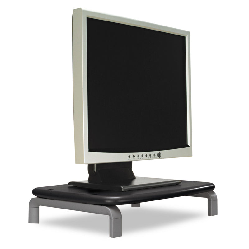 Kensington Monitor Stand with SmartFit, For 21" Monitors, 11.5" x 9" x 3", Black/Gray, Supports 80 lbs