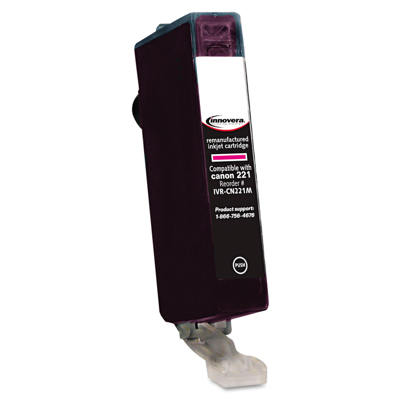 Innovera Remanufactured Magenta Ink, Replacement for CLI-221M (2948B001), 530 Page-Yield
