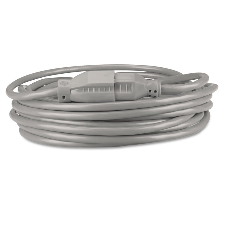 Innovera Indoor Heavy-Duty Extension Cord, 15 ft, 13 A, Gray