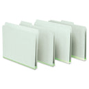 Pendaflex Pressboard Expanding File Folders, 1/3-Cut Tabs: Assorted, Letter Size, 1" Expansion, Green, 25/Box