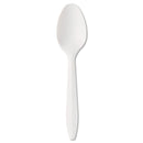 Boardwalk Mediumweight Polypropylene Cutlery, Teaspoon, White, 1000/Carton