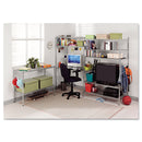 Alera NSF Certified Industrial Four-Shelf Wire Shelving Kit, 48w x 18d x 72h, Silver