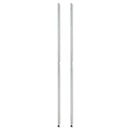 Alera Stackable Posts For Wire Shelving, 36" High, Silver, 4/Pack