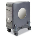 Kelly Computer Supply Computer Stand with Locking Wheels, Supports 40 lb, 3 x 16.5 x 4.5, Black