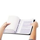 Blueline MiracleBind Notebook, 1 Subject, Medium/College Rule, Black Cover, 11 x 9.06, 75 Sheets