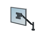 Fellowes Designer Suites Flat Panel Monitor Arm, 180 Degree Rotation, 45 Degree Tilt, 360 Degree Pan, Black, Supports 20 lb