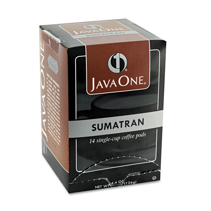 Java One Coffee Pods, Sumatra Mandheling, Single Cup, 14/Box