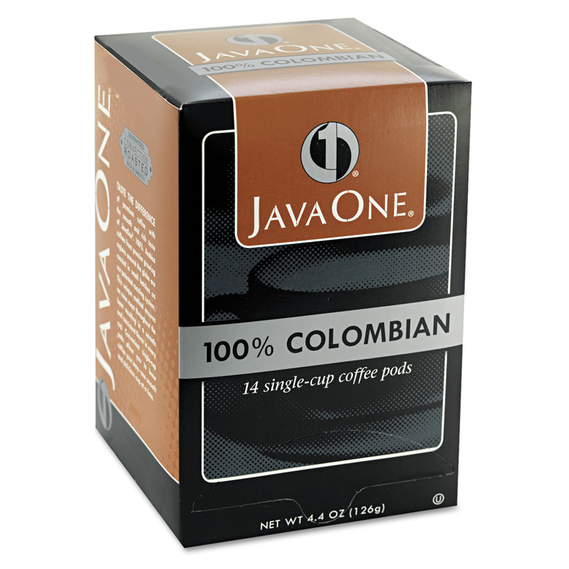 Java One Coffee Pods, Colombian Supremo, Single Cup, 14/Box