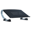Allsop Redmond Adjustable Curve Notebook Stand, 15" x 11.5" x 6", Black/Silver, Supports 40 lbs