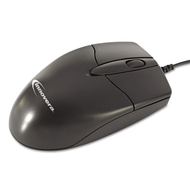Innovera Mid-Size Optical Mouse, USB 2.0, Left/Right Hand Use, Black