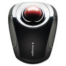 Kensington Orbit Wireless Mobile Trackball, 2.4 GHz Frequency/30 ft Wireless Range, Left/Right Hand Use, Black/Red