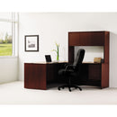 HON 10500 Series L Workstation Return, 3/4 Height Right Ped, 48w x 24d x 29.5h, Mahogany