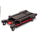 Rubbermaid Convertible Utility Cart, Plastic, 2 Shelves, 400 lb Capacity, 23.88" x 45.13" x 34.38", Black