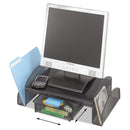 Safco Onyx Mesh Monitor Stand, 19.25" x 11.25" x 6.25", Black