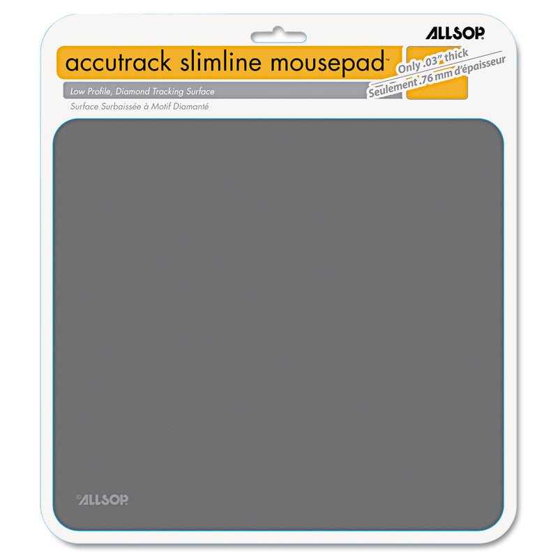 Allsop Accutrack Slimline Mouse Pad, 8.75 x 8, Graphite