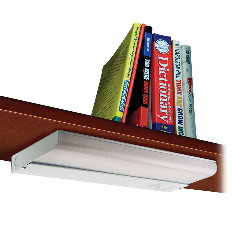 Ledu Under-Cabinet Fluorescent Fixture, Steel, 18.25"w x 4"d x 1.63"h, White