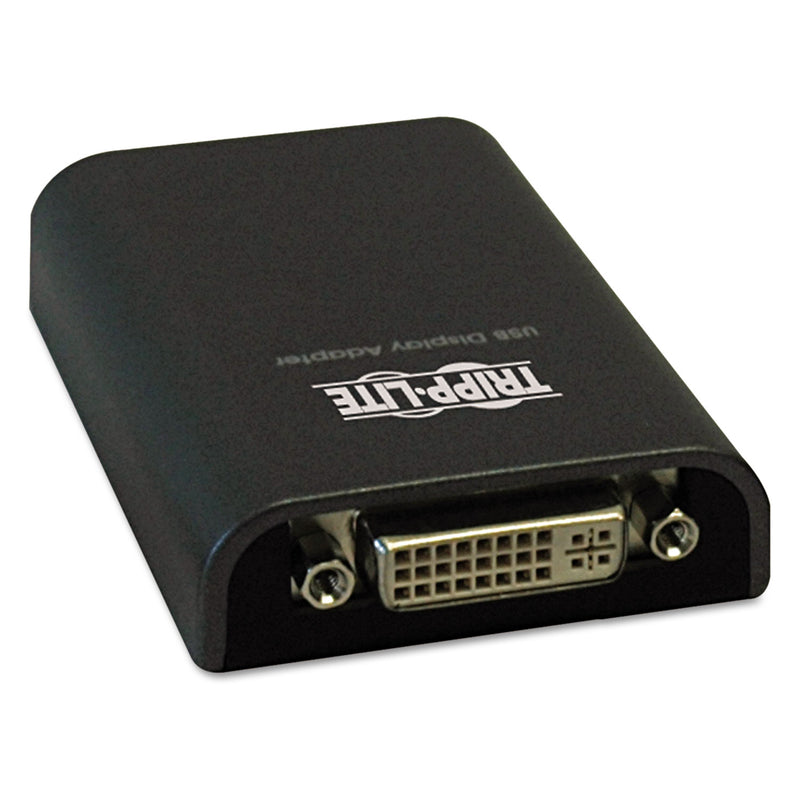 Tripp Lite USB 2.0 to DVI/VGA External Multi-Monitor Video Card, 128 MB SDRAM, 4", Black