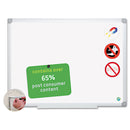 MasterVision Earth Ceramic Dry Erase Board, 24x36, Aluminum Frame
