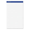 Ampad Perforated Writing Pads, Wide/Legal Rule, 50 White 8.5 x 14 Sheets, Dozen