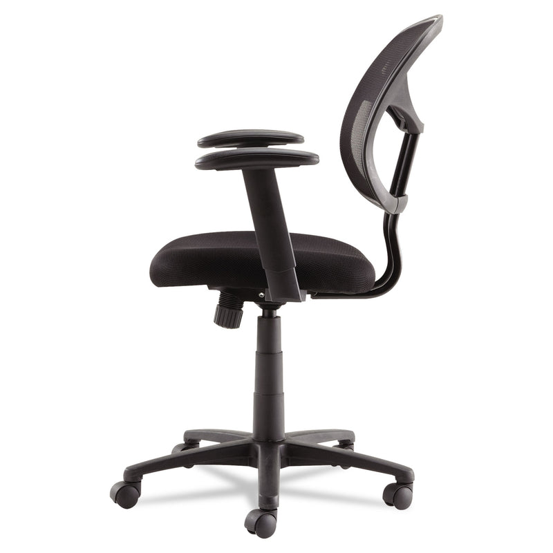 OIF Swivel/Tilt Mesh Task Chair with Adjustable Arms, Supports Up to 250 lb, 17.72" to 22.24" Seat Height, Black