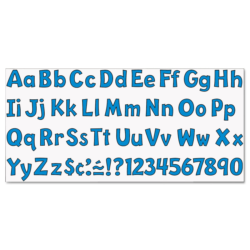 TREND Ready Letters Playful Combo Set, Blue, 4"h, 216/Set