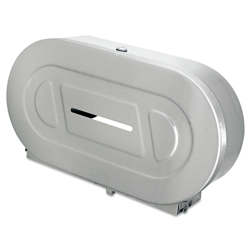 Bobrick Toilet Tissue 2 Roll Dispenser, Jumbo, 20.81 x 5.31 x 11.38, Satin-Finish Stainless Steel