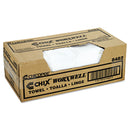 Chicopee Durawipe Shop Towels, 17 x 17, Z Fold, White, 100/Carton